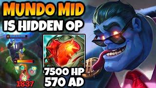 Mundo Mid casually one taps the enemy adc while ignoring any damage the enemy does to him