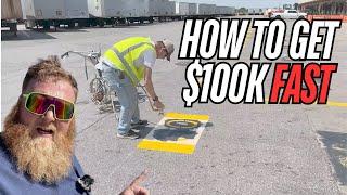 How to make $100K Fast In your parking lot striping Business