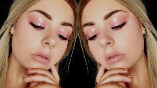 PINK GLOSSY EYE MAKEUP |  #LetsTalkTechnic