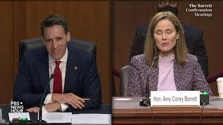 WATCH: Sen. Josh Hawley questions Supreme Court nominee Amy Coney Barrett