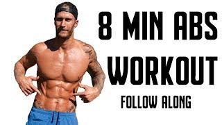 8 MIN AB ROUTINE | FOLLOW ALONG (NO EQUIPMENT)