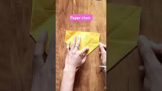 How to make an origami chair step by step #paperchair #DIY crafts #Shorts