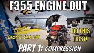 F355 Engine out, PART 1, Compression test