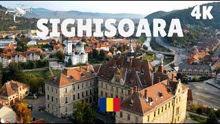 Sighișoara România | Cetatea Sighișoara | 4K Ulta HD | Video cu Drona