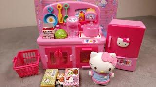 9 Minutes Satisfying with Unboxing Hello Kitty Kitchen Set | ASMR Sanrio(no music)