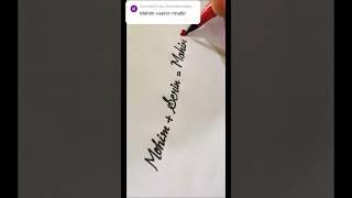 Mohim+Serin=Mahir️ #shorts #trending #viral #calligraphy #satisfying #video #youtubeshorts #foryou