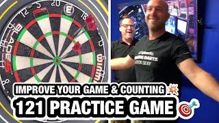 121 DARTS PRACTICE GAME - IMPROVE YOUR COUNTING & CHECKOUTS