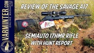 Review of the Savage A17 Semi Auto 17HMR Rifle with Hunt Report