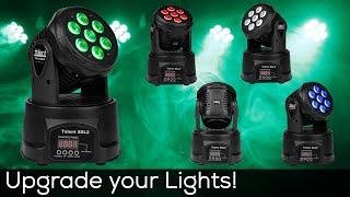 Take your shows to the next level with Mini Moving Heads!