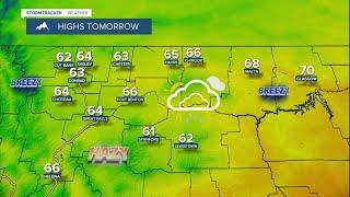 Cooler and cloudier with cleaner air on Thursday