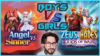 The Boys Vs Girls Challenge! Which Slot Will Drop The Biggest Bonus!