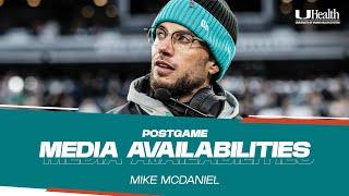 Coach Mike McDaniel meets with the media after #MIAvsNYJ | Miami Dolphins