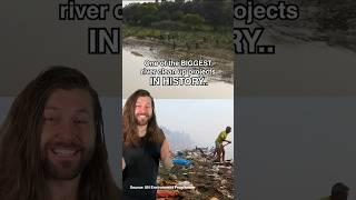 The biggest river clean up in history! #shorts