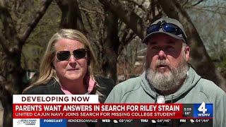 Parents want answers in search for Riley Strain