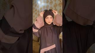 Effortless & Elegant Hijab Style With Abaya By Areeba_Tahir_ /Full Video #tutorial#hijabstyle#shorts