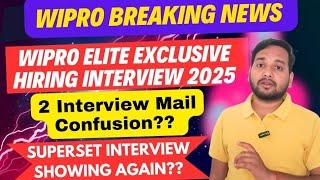 Wipro Elite Exclusive Hiring Interview Doubts | Superset Double Interview | Interview Que Experience