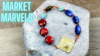 MARKET MARVELS - Unboxing Sam’s Bead Box with a Quick Bracelet Tutorial!