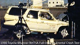 1990-1992 Toyota 4Runner NHTSA Full-Overlap Frontal Crash Test