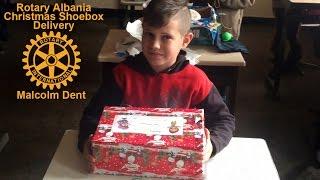 Rotary Albania Christmas shoebox delivery by Malcolm Dent