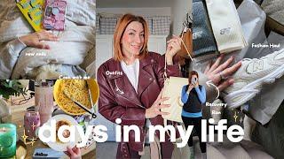 Days in my Life ‍️ Outfits & Fashion Haul, Cook with me, Pink Pearl Nails, Recovery Run