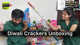 Diwali Crackers Unboxing | Grocracker from Sivakasi | Pondy Couple  Sennilaa Sudhaharan