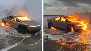 Customer States Tesla CyberTruck EXPLODED!