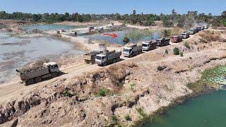 The Massive Dirt Delivery! Great Project Huge Machines Bulldozer Wheel Loader Delete Deep Pond