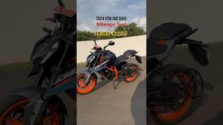 2024 KTM 390 Duke Mileage Test | BikeWale #shorts