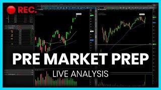 [LIVE] Pre-Market Prep – HUGE GAP UP! Can it hold?! – NVDA, TSLA, AMZN... Everything higher!