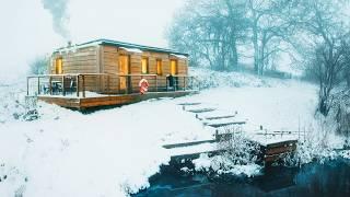 Winter Life in an Off-Grid Fishing Cabin