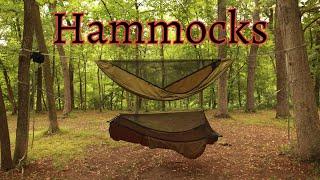 Hammocks / Gathered end hammock and the Bridge hammock