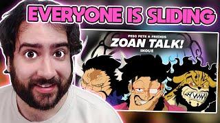 REACTION - PE$O PETE & FRIENDS - ZOAN TALK! (OFFICIAL LYRIC VIDEO) [ONE PIECE CYPHER]