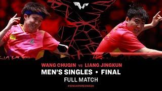 FULL MATCH | WANG Chuqin vs LIANG Jingkun | MS F | #SingaporeSmash 2024