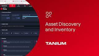 Tanium Solution Demo: Asset Discovery and Inventory