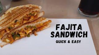 Chicken Fajita Sandwich Recipe | Cheese Sandwich | Easy to made | Cookly