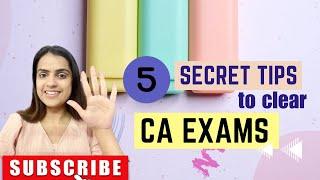 Tips to clear CA Exams | CA Foundation, Inter, Final | 5 Tips to become CA | CA Tanvi Sukhija