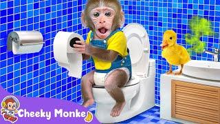 Potty Training Song  Baby Monkey Potty Training | Cheeky Monkey - Nursery Rhymes & Kids Songs