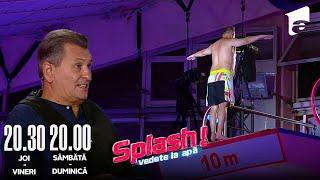 Piticu, super săritură de la 10 metri la Splash! Vedete la apă