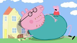 Daddy pig is VERY big