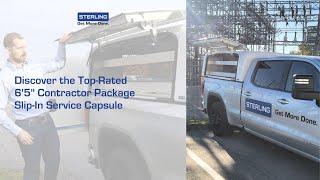 Slip-in Service Fiberglass Truck Cap: 6'5" Contractor Package Unit (CB03) Walkthrough with Kevin