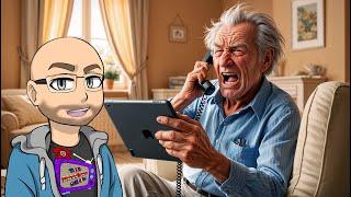 Crazy Octogenarian's Cable Bill Woes (Prank Call)