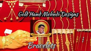 Saravana Selvarathnam Jewellery | Gold Hand Mehndi Designs and Bracelets for Ladies and kids | women