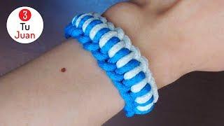 How to make Fashionable EASY Bracelets - Macrame DIY  | JuanTu3