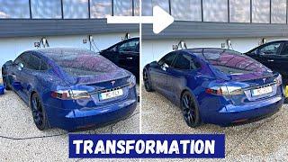 Tesla Model S - Satisfying Pure Car Detailing