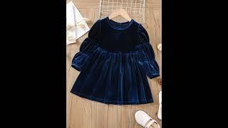 Velvet Dress Design For Babies 2023