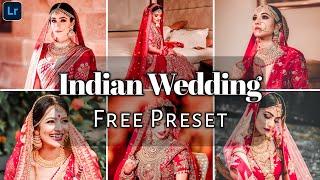 Indian Wedding Free Preset | Free Lightroom Mobile Preset | Lightroom  tutorial |