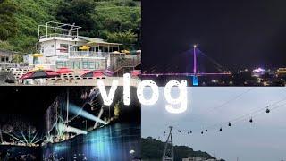 vlog.낭만가득여수여행/혼자1박2일여수/여수밤바다그조명에담긴../모사금해수욕장/벽화마을/낭만포차/서시장포차/아르떼뮤지엄여수/이루트찬성