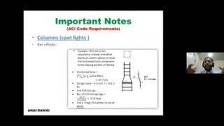 Lateral support of offset bent longitudinal bars as per ACI code