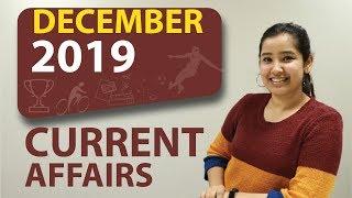 December 2019 | Current Affairs | Monthly Current Affairs 2019-20