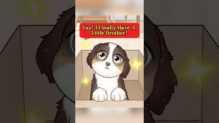 Yay! I Finally Have A Little Brother!#dog #animals #animation